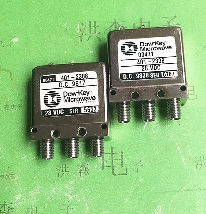 Dow-Key RF 동축 스위치 401-2308 28V 12V DC-18GHz SMA SP2T