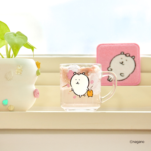 꽃놀이 담곰이 글라스 머그 코스터 세트 농담곰 봄 식기 캐릭터 고로케 굿즈 이미지 6