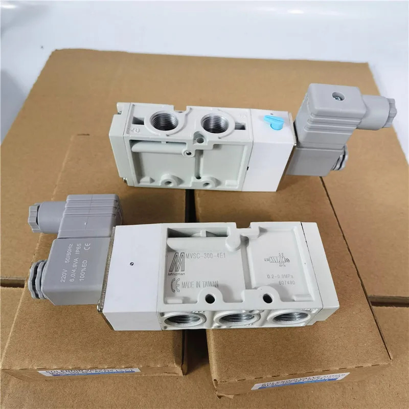 전자기 밸브 MVSC-300-4E1 금속 MINDMAN 2위치 5방향 DC24V AC220 공압 제어