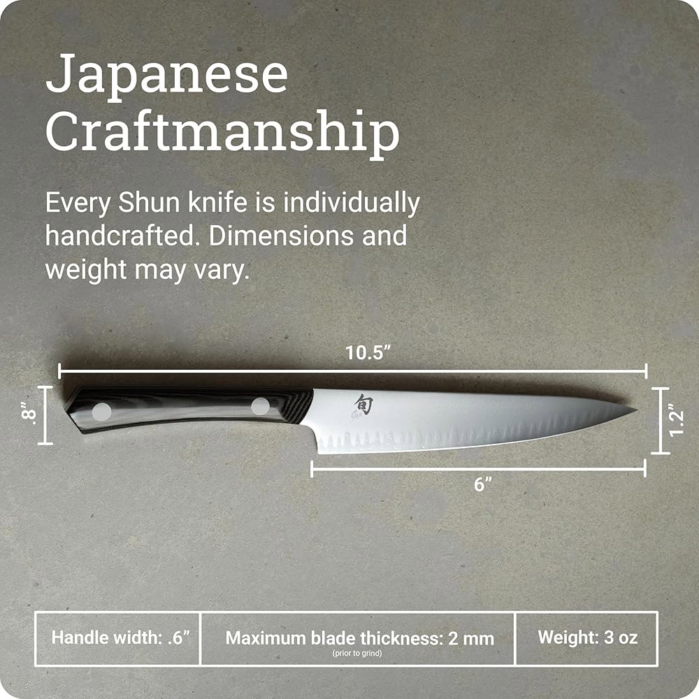 Narukami 15.2cm(6인치) 유틸리티 나이프, 수제 일본 및 미카르타 Mai 요리사를 주방 스테인리스 위한 블루 탄소강 스틸 클래딩, II 전문 San 코어 핸들, 정밀도 - 상세 이미지 2