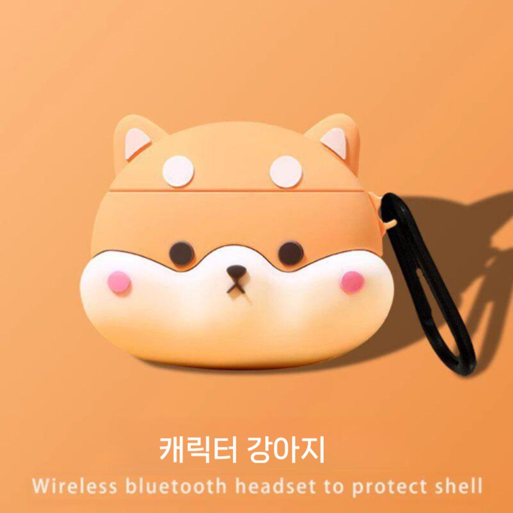 베이스어스 MC2 Air 이어클립 케이스 시바견 링홀더 실리콘 커버 - 상세 이미지 5