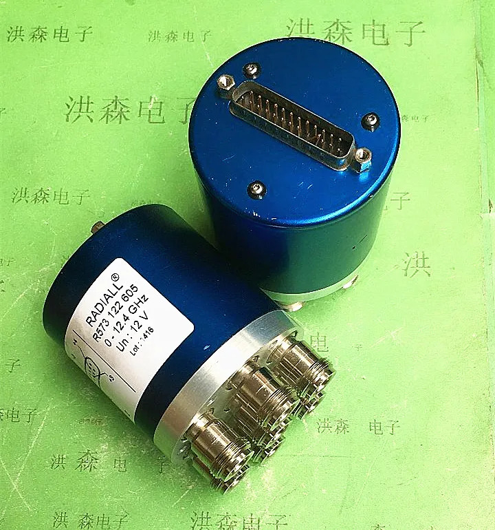 RADIALL RF 마이크로파 동축 스위치 R573122605 0-12.4GHz 12V SP6T N