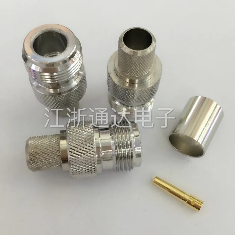 구리 R-F 커넥터 N-K-7 크림핑 RG213 214 7DFB LMR400 N형/L16 암형 헤드