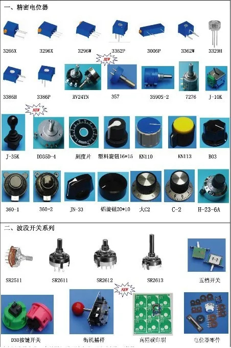 BOURNS 3543S-1-102L 선형 전위차계 1K  5% 1W