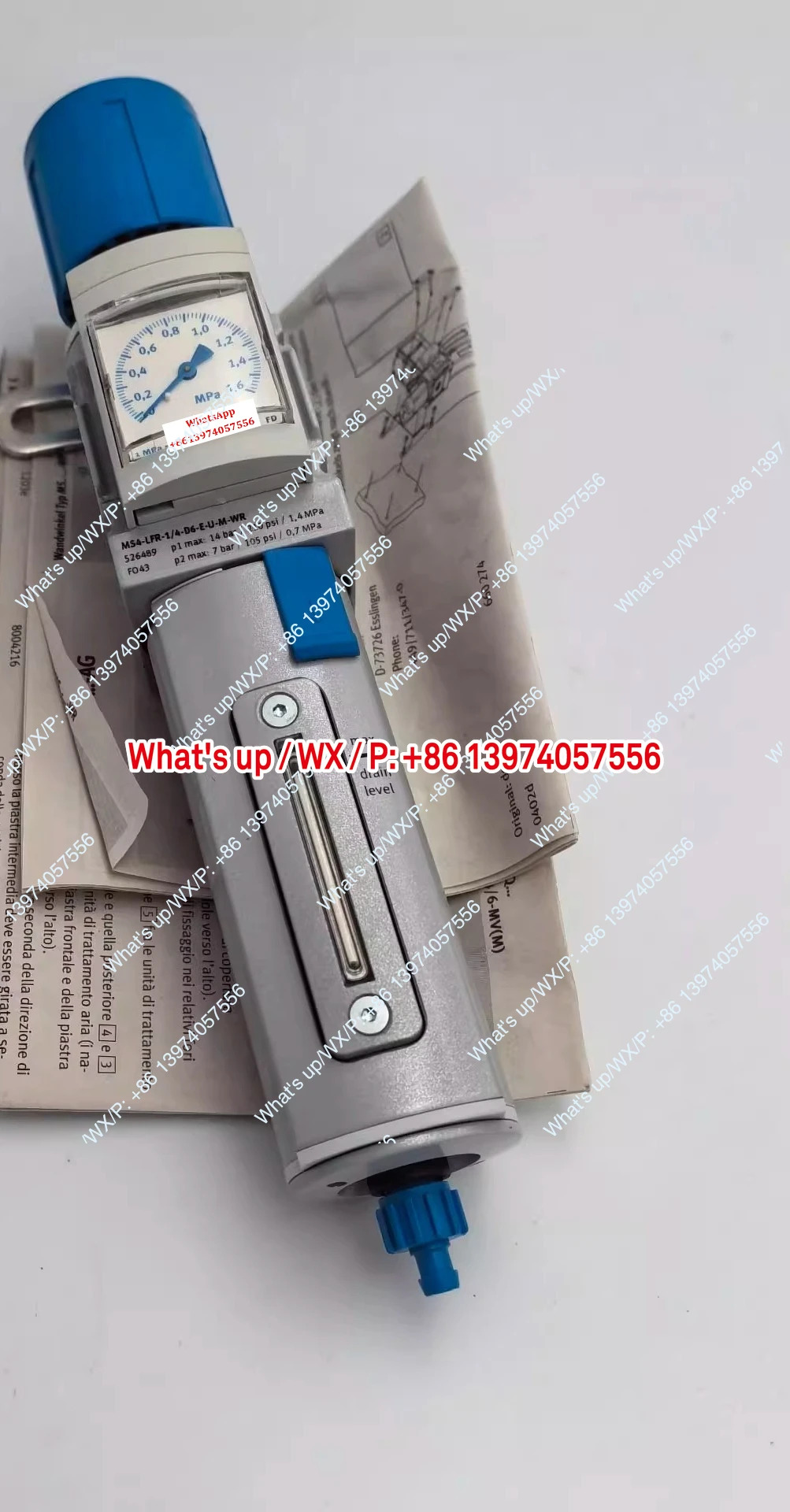 필터 감압 밸브 MS4-LFR-1/4-D6-E/CUM-WR 526489