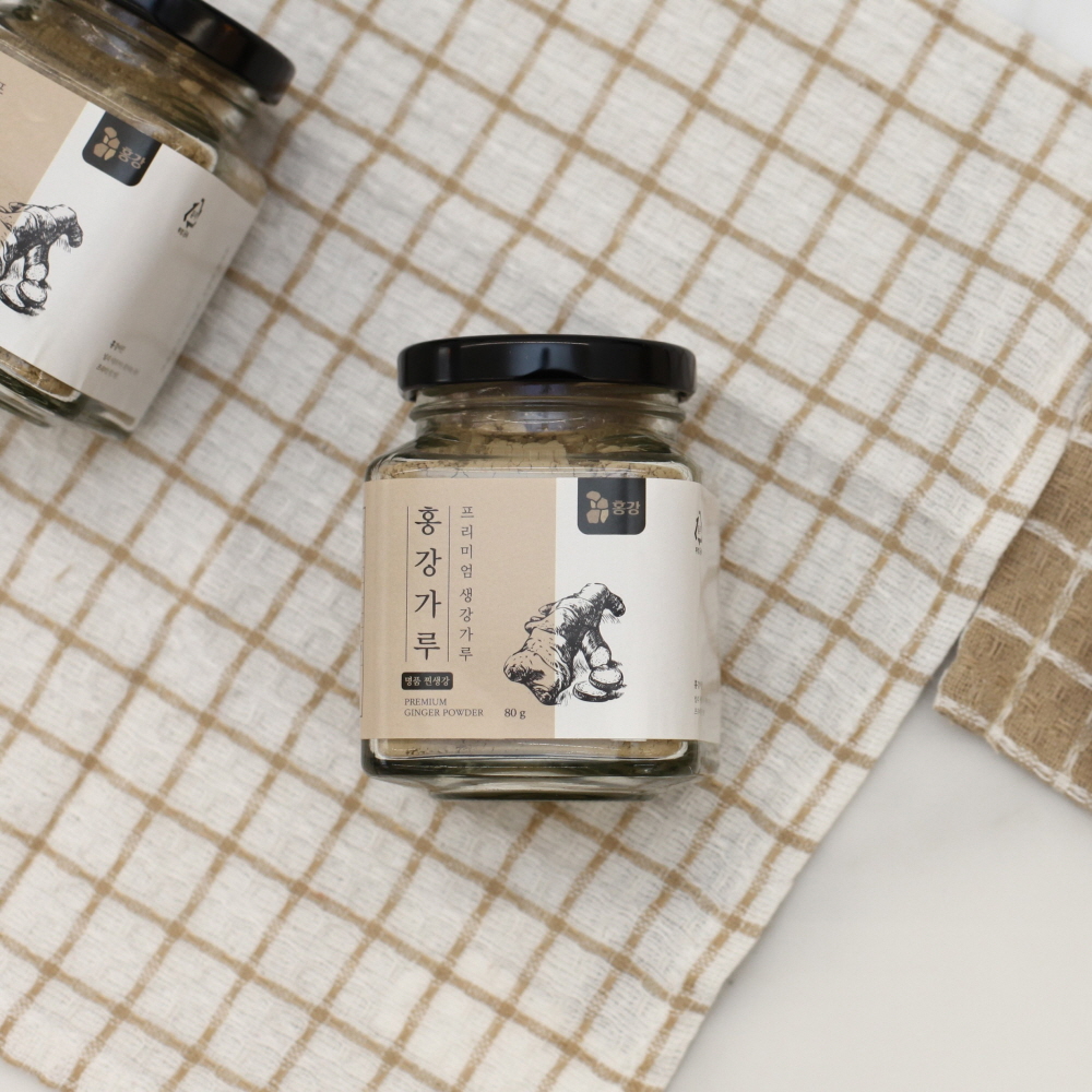 홍강청 홍강가루 80g 찐 생강 분말 생강가루 - 상세 이미지 5