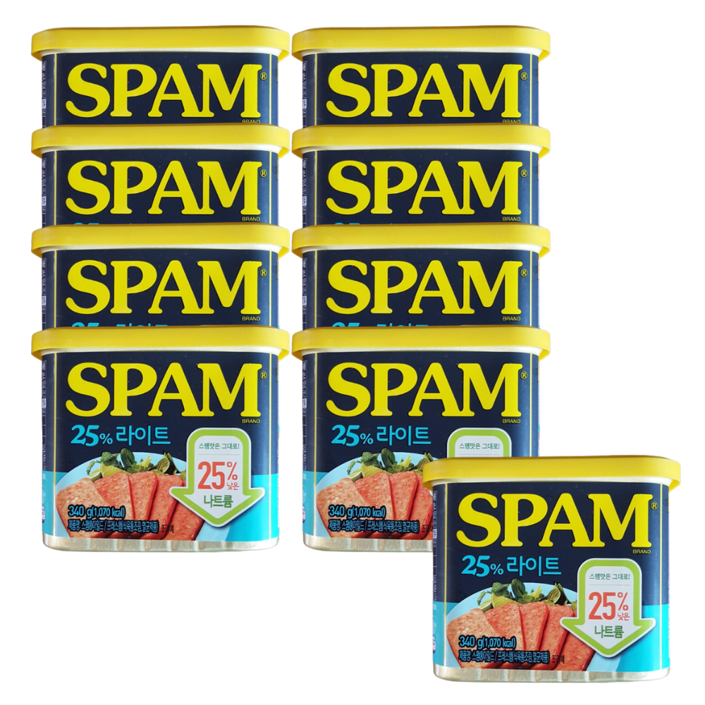 스팸 25%라이트 340g x9개 통조림 햄 - 상품 이미지