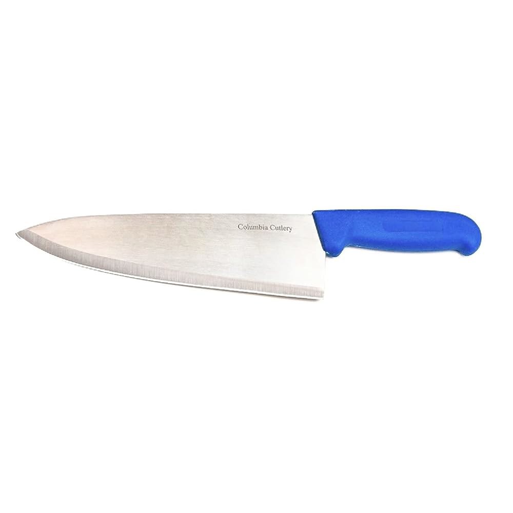Columbia Cutlery 20.3cm(8인치) 상업용 셰프 요리 블루 핸들 가능 식기 (20.3cm(8인치) 나이프 사용 셰프) 세척기 면도날처럼 - 파이브록스 날카롭고 - 상품 이미지