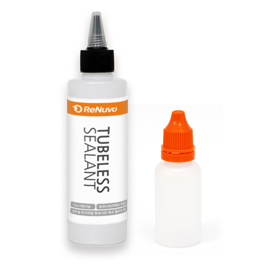 리뉴보 자전거 튜브리스 타이어 실란트 130ml + 30ml 용기 튜블리스 펑크 방지액 - 상품 이미지