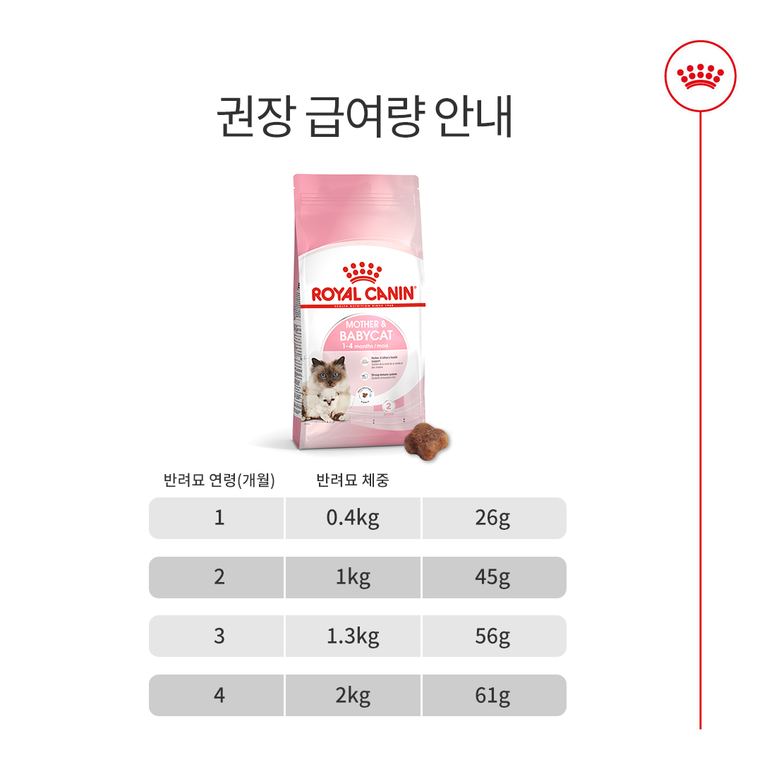 로얄캐닌 캣 마더앤베이비, 1.2kg, 1개 - 상세 이미지 4