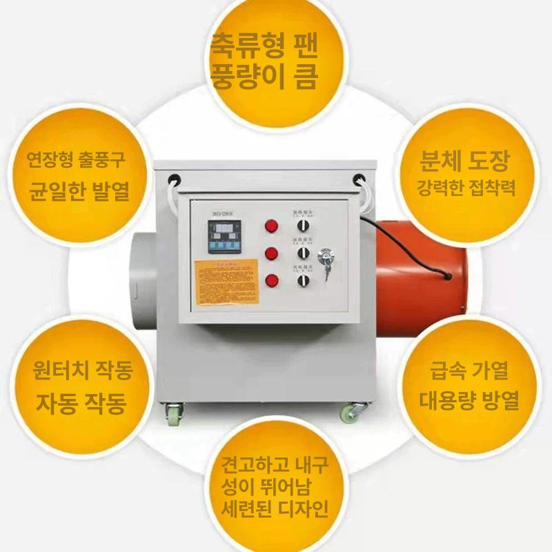 농업용 전기열풍기 산업용 펜션 온풍기 공장 히터 5kW 220V (업그레이드) 750 위안 - 상세 이미지 5