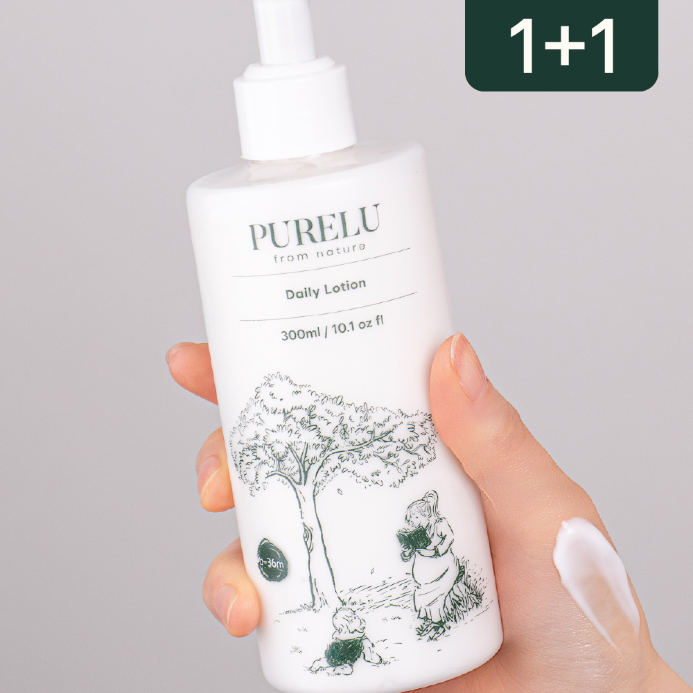 퓨어루 순한 아기 로션 신생아 유아 바디 태열 진정 저자극 촉촉보습 비건 300ml, 2개