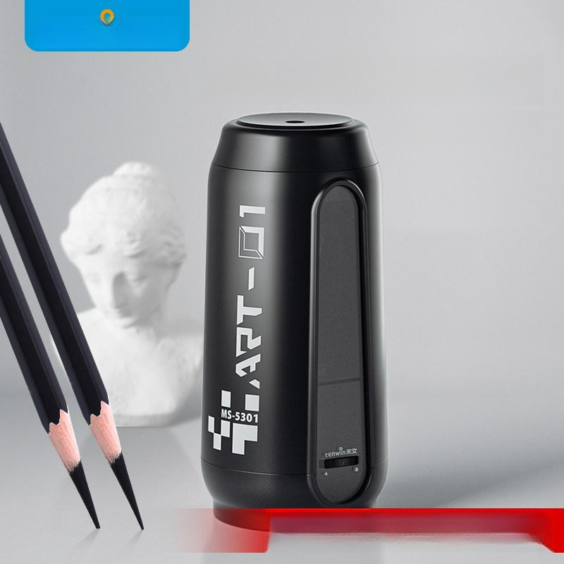미술용 자동 연필깎이 두꺼운연필 화실 스케치용 긴연필심 진회색 자동 60 이하 2.4cm - 상품 이미지