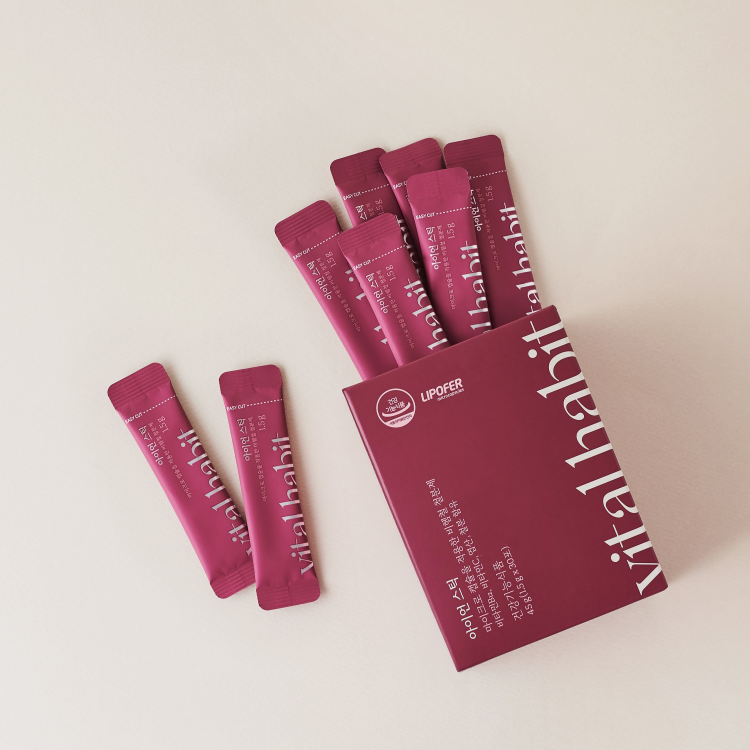 바이탈해빗 리포좀 철분 아이언스틱 스페인산 Lipofer 임산부 비리지않은 철분제 30포 이미지 4