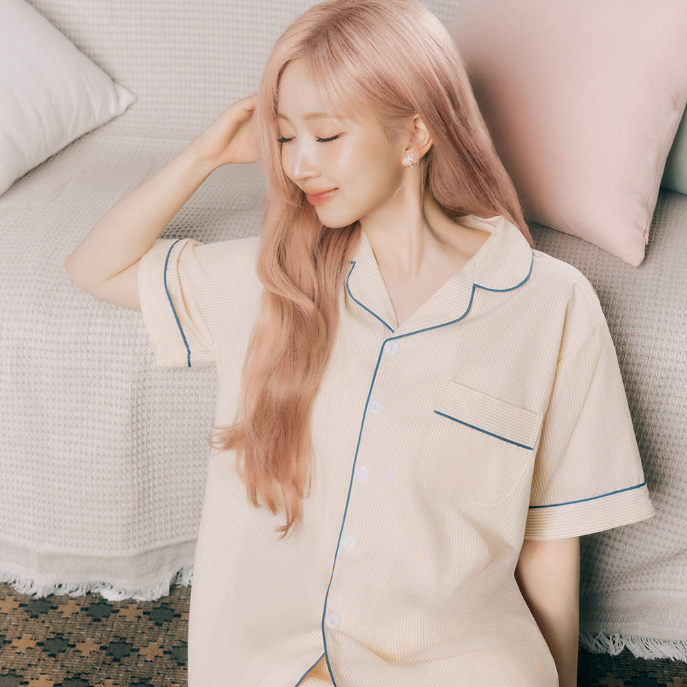실크핏 클린 베이지 반팔 패밀리 잠옷 세트(성인1+키즈1) 가격 비교 DOSSY 실크핏 클린 베이지 반팔 패밀리 잠옷 세트(성인1+키즈1)