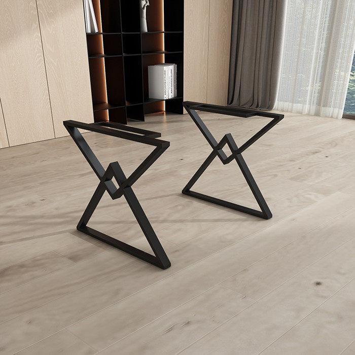 태이블 다리 원목 가구 프레임 지지대 철재 테이블 폭 30 높이 60cm 블랙 - 상세 이미지 4