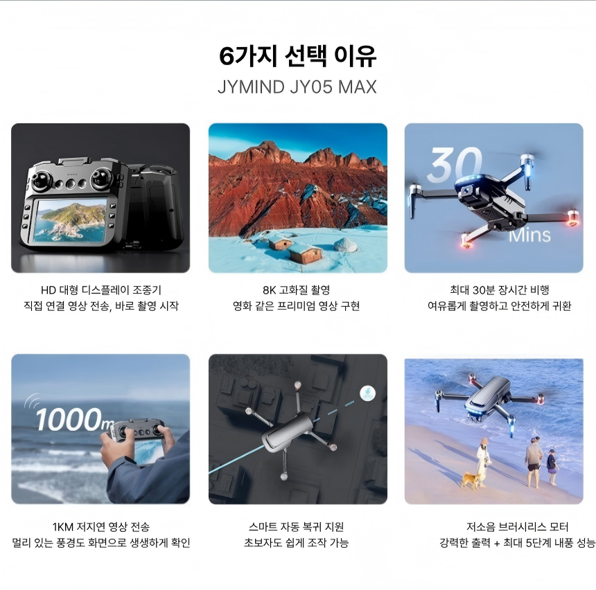 MDTCC GPS 8K카메라 항공촬영 자동복귀 장애물회피 GPS 입문용 촬영드론 어린이드론 - 상세 이미지 3