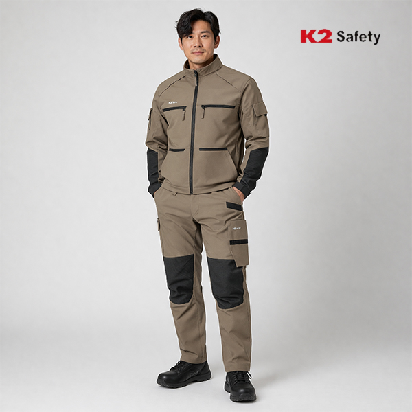 K2 세이프티 여름작업복상의 바지 봄 가을 통기성 포켓 신축성 A6102 - 상품 이미지