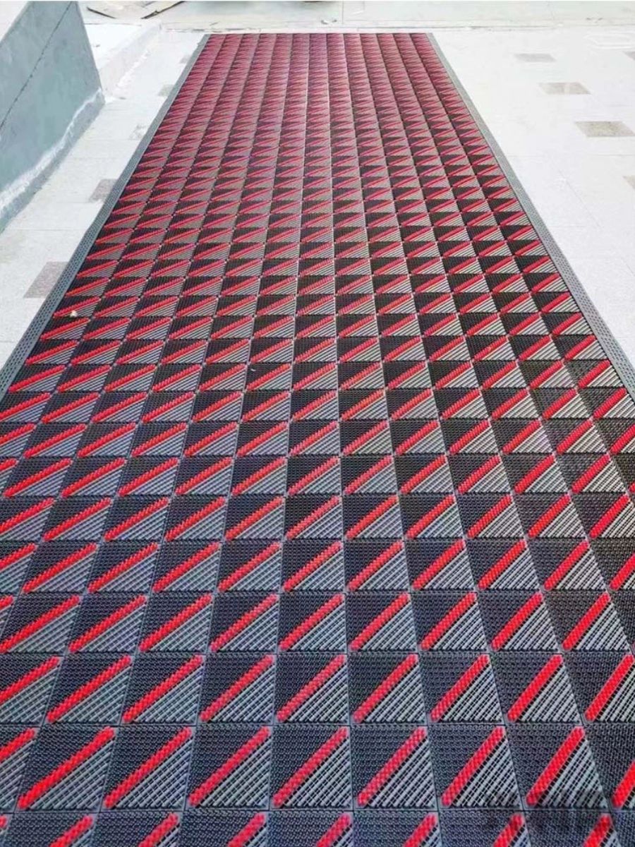 외부바닥매트 업소용 사무실 발판 코일 입구 아파트 현관 그레이 베이스 그레이 브러시 120x180cm - 상세 이미지 4