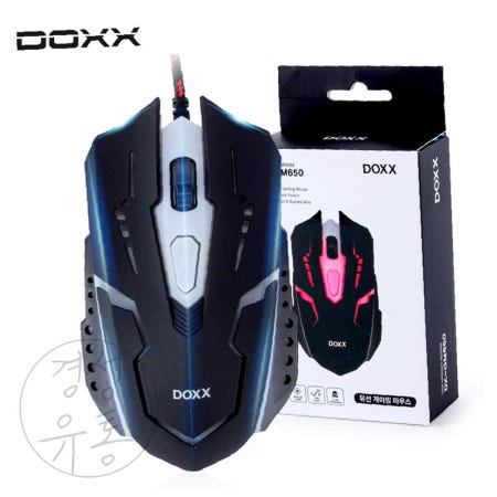 지아오협력사 경성 DOXX LED 게이밍마우스 (DX-GM650) 사무용유선마우스