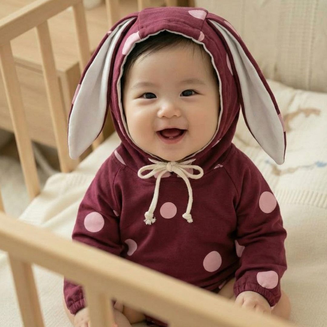 신생아 바디슈트 아기 옷 땡땡이 내복 외출복 우주복 출산선물 - 상세 이미지 5