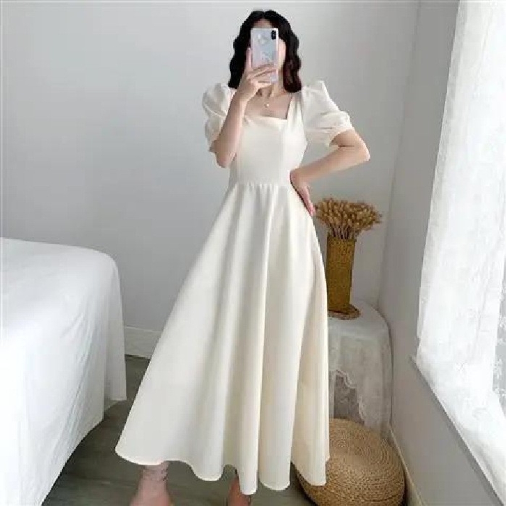 웨딩촬영블랙드레스 검정 피로연드레스 결혼식2부 원피스 셀프웨딩 돌잔치 브라이덜샤워 파티룩 - 상세 이미지 4