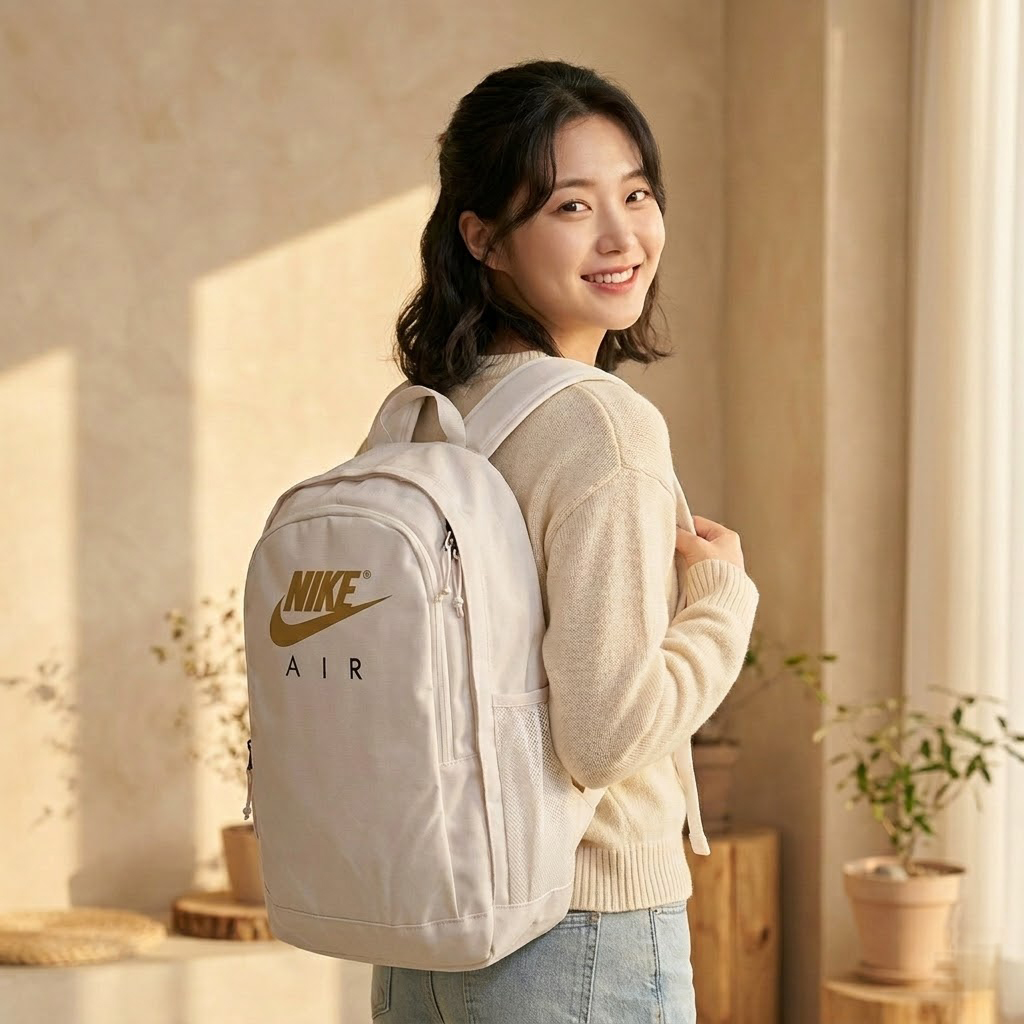 [국내매장판] 나이키 백팩 중학생 고등학생 대학생 책가방 헤이워드 여행 노트북 가방 라이트본(골드로고) - 상세 이미지 3
