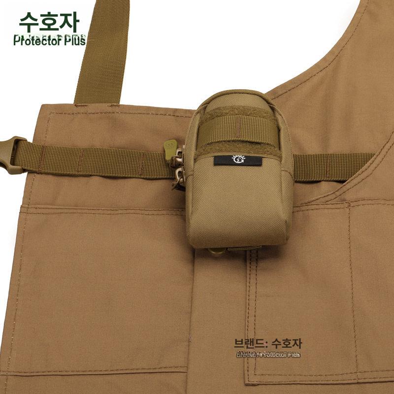 밀리터리 앞치마 주방 밀덕컨셉 작업복 캠핑 공방 목공 블랙 - 상세 이미지 4