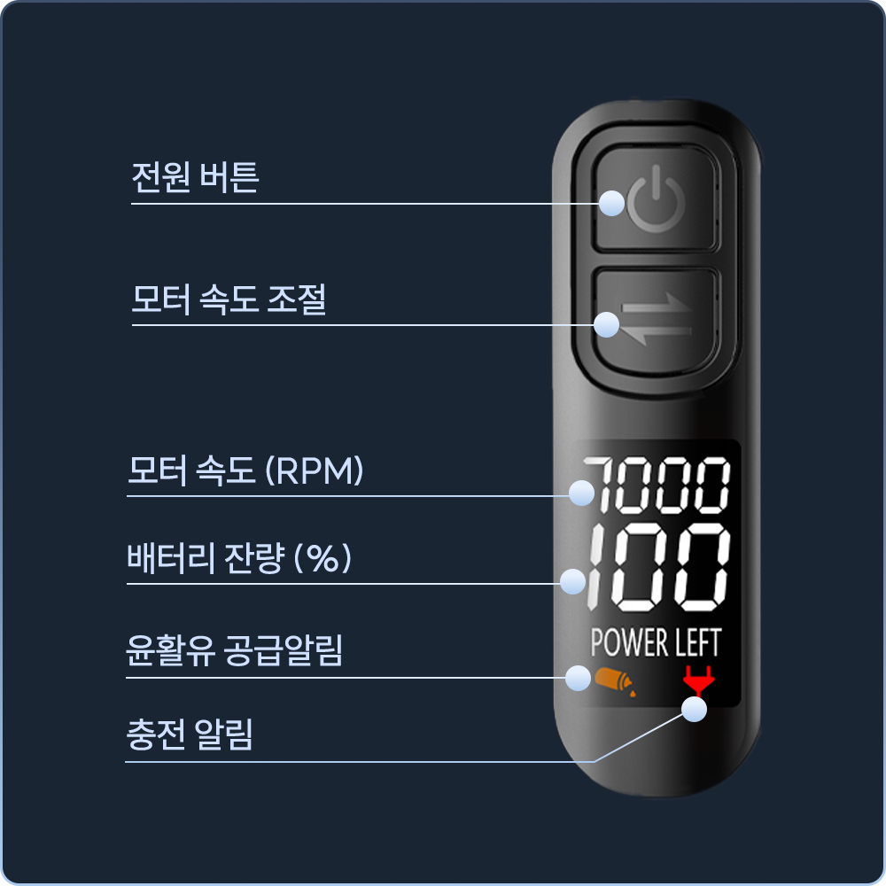 바론 전문가용 프로 방수 바리깡 남자 삭발 블랙 상품 이미지