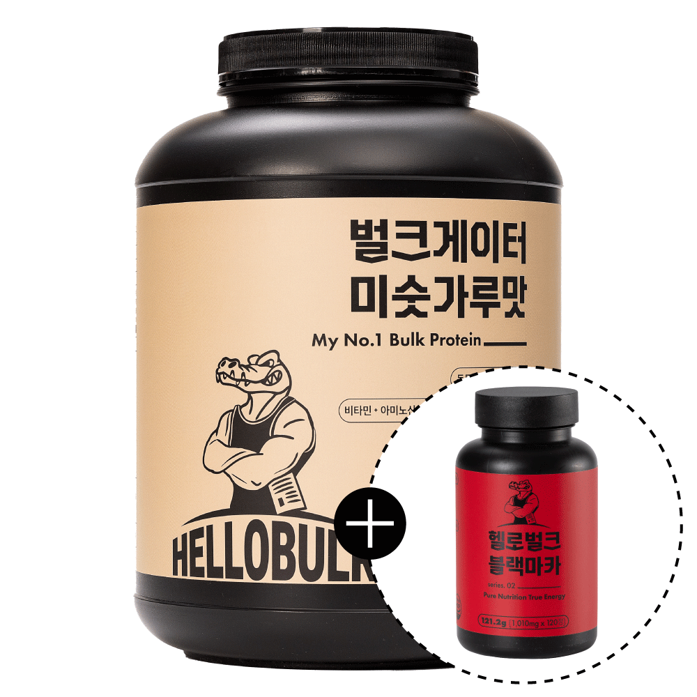 헬로벌크 게이너 단백질 프로틴 쉐이크 식사대용 벌크업 보충제 미숫가루맛, 4kg, 1개 제품 이미지