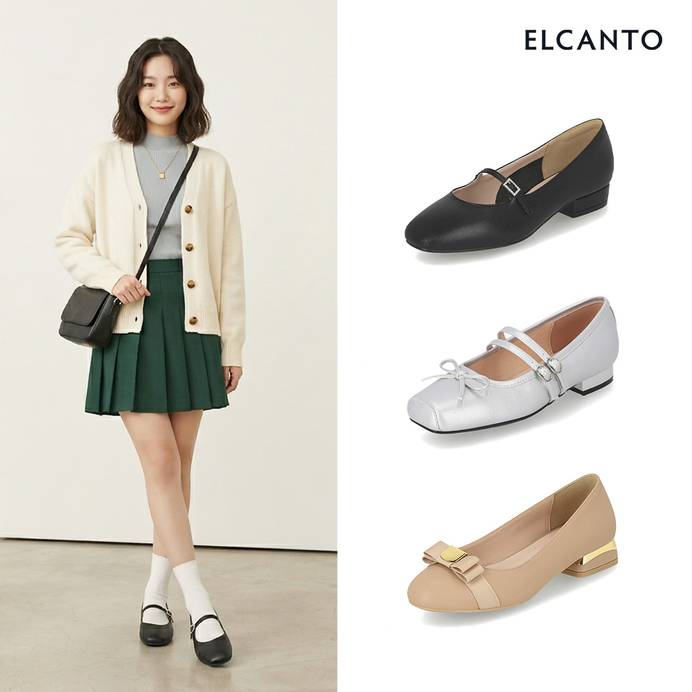 [엘칸토] 여성 플랫슈즈 메리제인 발편한 쿠션 데일리 구두 모음