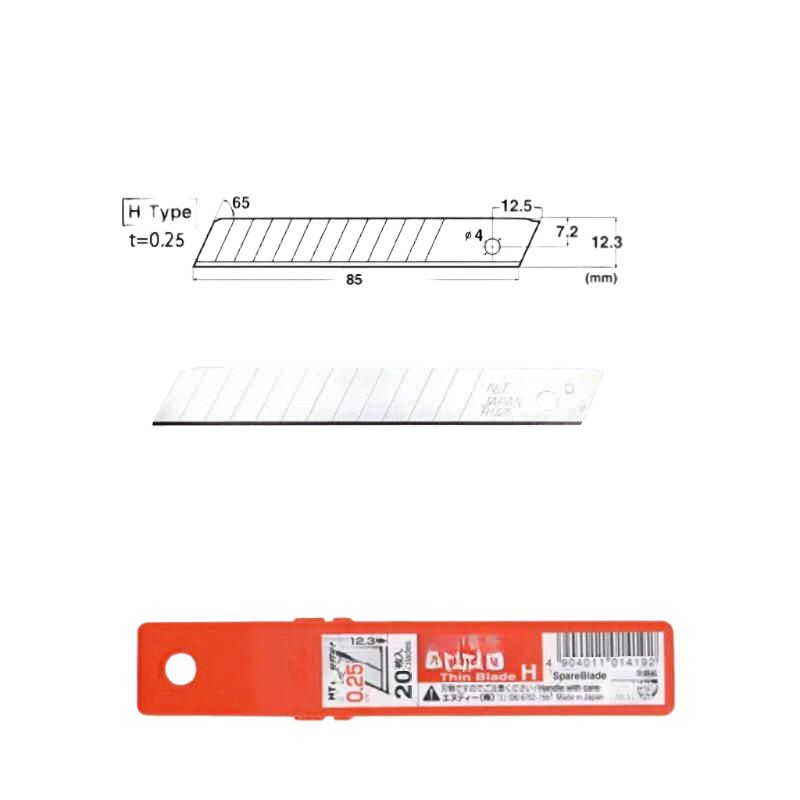 NT 커터 칼날 12.3mm 중형 커터날 벽지용 미술칼 교체날 절단기 목공 나이프 도구 - 상세 이미지 2