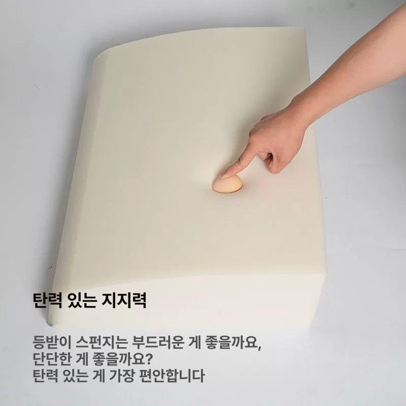 소파 등받이 쿠션 폭 직사각형 5번 벨벳 90x높이 연회색 너비 50x높이 40x두께 10cm - 상세 이미지 3