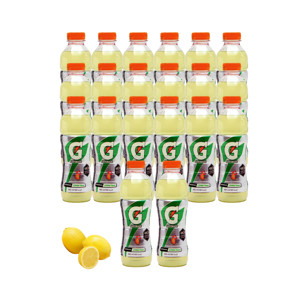 게토레이 이온음료 레몬 600ml x20pet 스포츠음료 - 상품 이미지