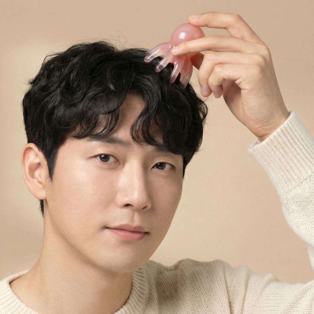 미니문어괄사 종아리 마사지 문어발 문어두피괄사마사지기 장요근 경락 복부 승모근없애기 - 상세 이미지 3