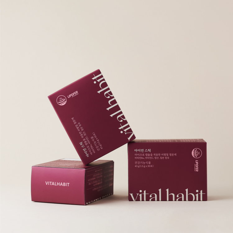 바이탈해빗 리포좀 철분 아이언스틱 스페인산 Lipofer 임산부 비리지않은 철분제 30포 이미지 3