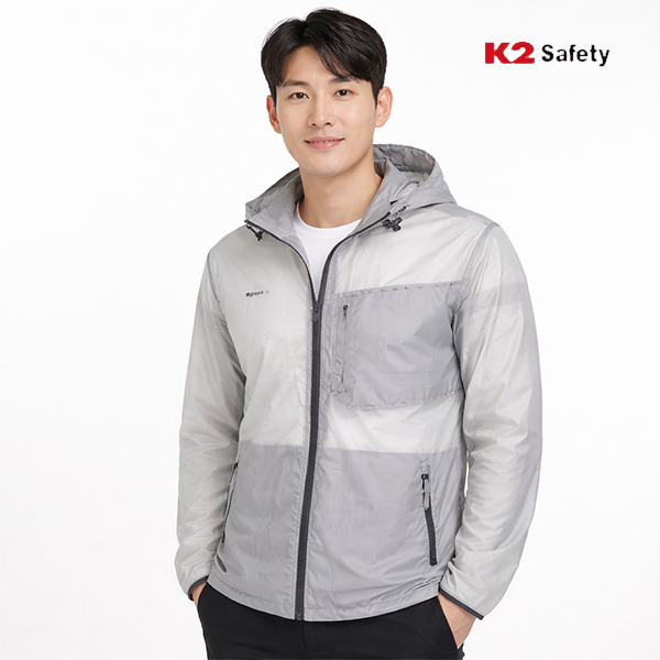 K2 세이프티 남성여름자켓 남자 바람막이 봄 경량 후드 자외선차단 6101 - 상품 이미지