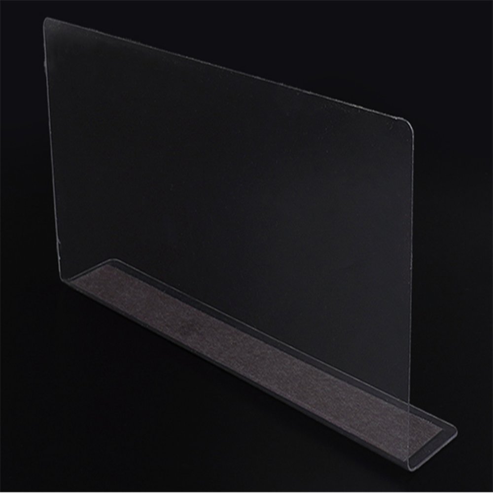 인기픽 L형 투명 칸막이 25x12cm 1P 자석형 슈퍼매대 진열대 식당칸막이 - 상품 이미지