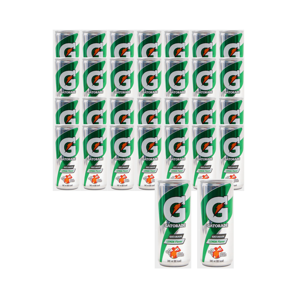 게토레이 이온음료 레몬 240ml x 30캔 스포츠음료 - 상품 이미지