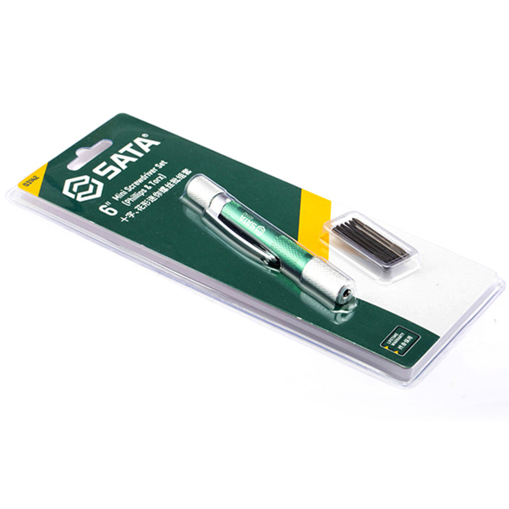 사타 SATA 정밀 십자 드라이버 세트 6PCS 별형 03142 VDE 별 십자 시계 도라이바 - 상세 이미지 4