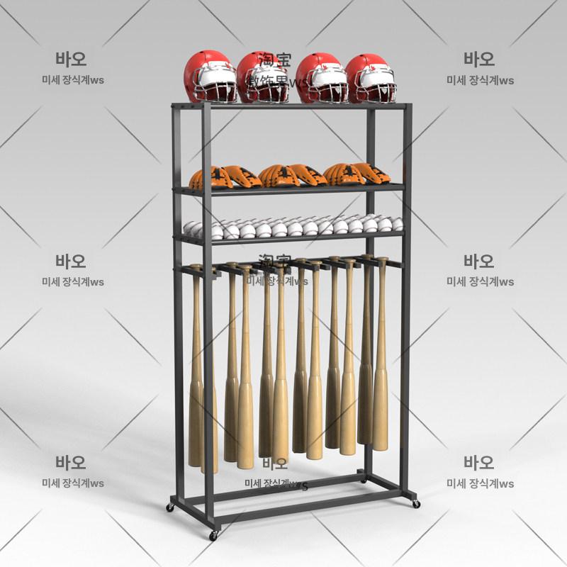 야구방망이 거치대 야구배트 꽂이 정리대 걸이대 홀더 블랙 (메인 이미지 모델) - 상세 이미지 2