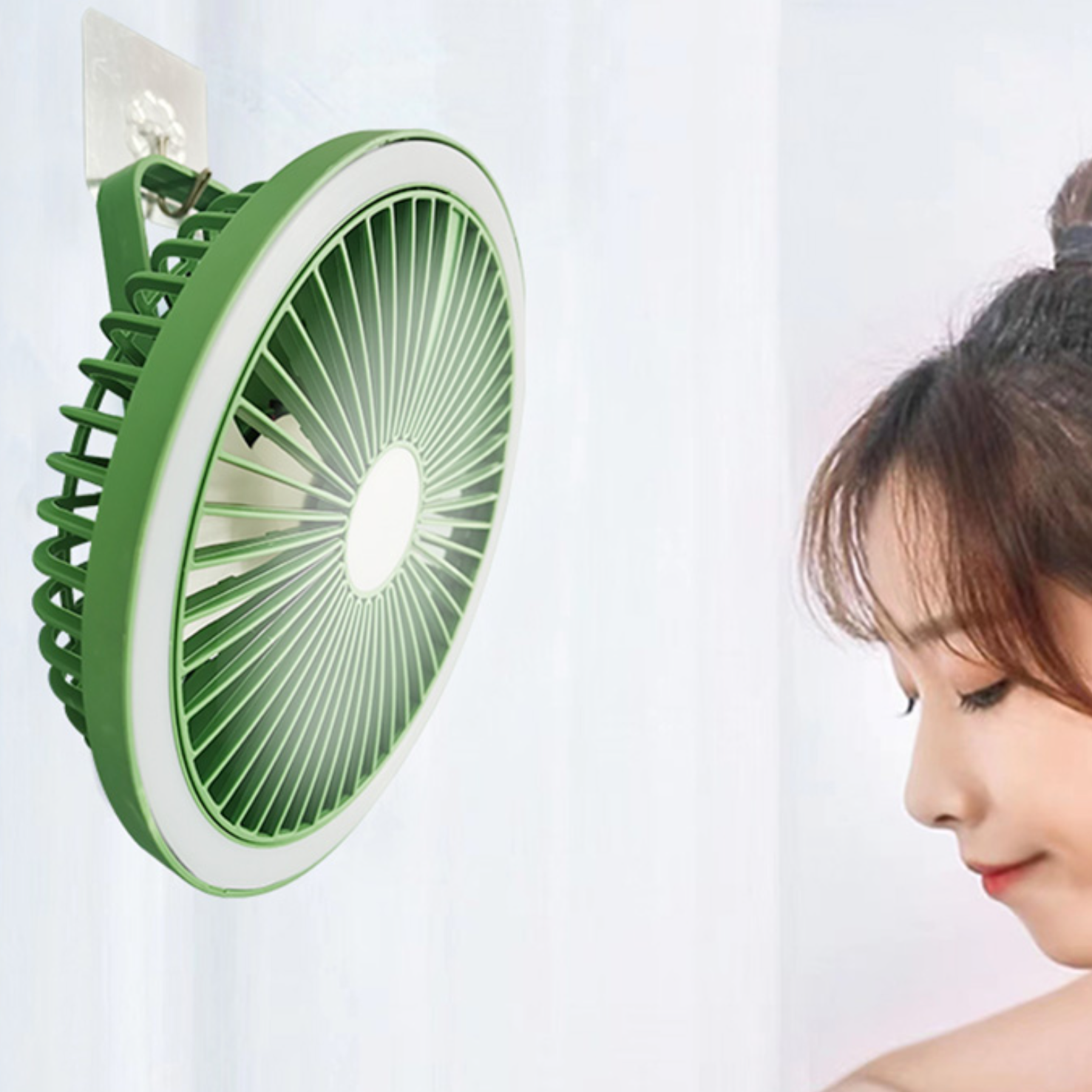 무선 욕실 미니 선풍기 욕시용 화장실용 선풍기 화장실 벽 선풍기 - 상품 이미지