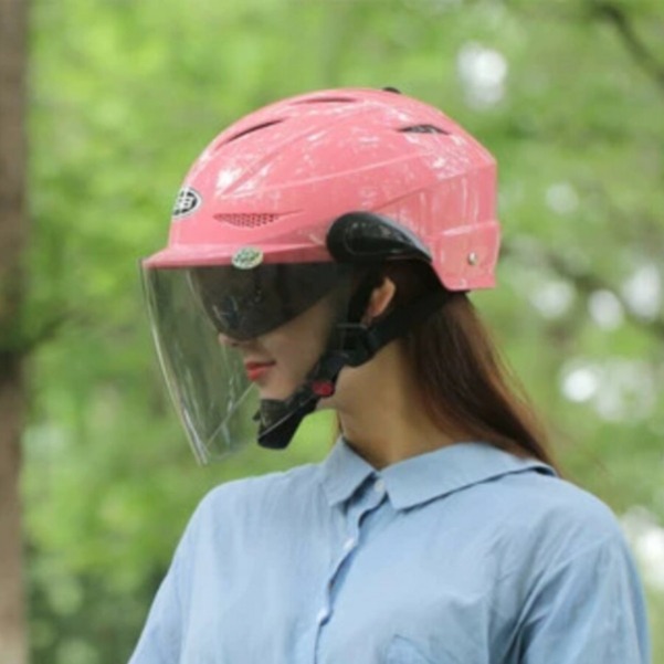 바이크 헬멧 고글모 오픈 클래식 전기 자동차 여름 배터리 하드 모자 - 상세 이미지 3