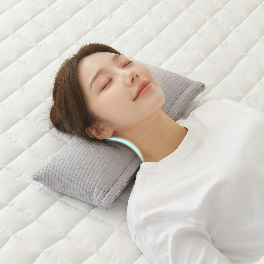 집앤콕 빨아쓰는 낮잠 경추베개 거북목 일자목 1+1