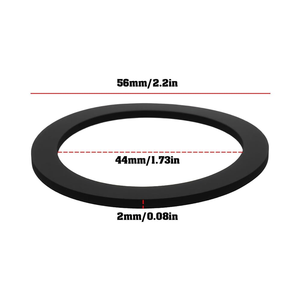 브리니 리버 10개 EPDM 플랫 고무 씰 2인치 오링 와셔 수도꼭지 배관 및 일반 56 x 44 2 mm - 상세 이미지 2