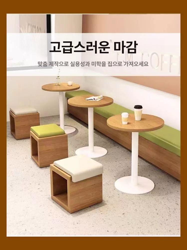 벤치의자 방석 계단 L자형 야외 쿠션 시트 인테리어 글로시블랙 접힌 코너 5cm 3cm 방수 라이닝 천 - 상세 이미지 4
