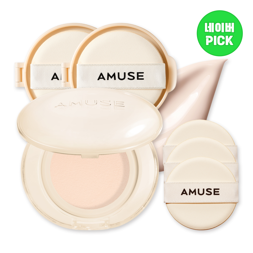 [4월 네이버PICK] 어뮤즈 듀 젤리 마스터 쿠션 본품+리필x2개, 0.5 페어, 15g 제품 이미지