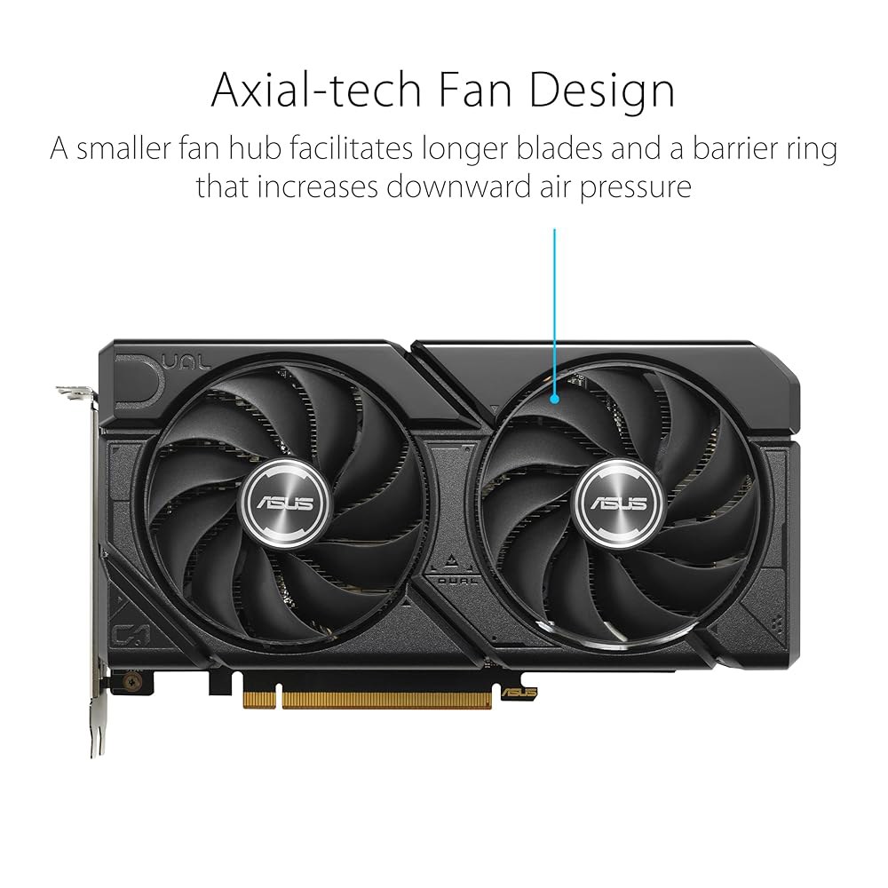 ASUS Dual Radeon RX 7600 EVO 2.5슬롯 GDDR6 Tweak 4.0, 1.4a, III) OC 8GB 디자인, HDMI GPU Edition (PCIe GD - 상세 이미지 2
