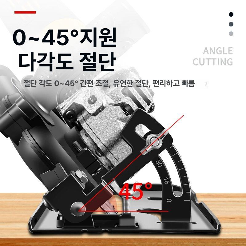 앵글 그라인더 받침대 가이드 커팅기 모따기 절단기 오대각 기계 타일 각도 작두 재단 - 상세 이미지 3