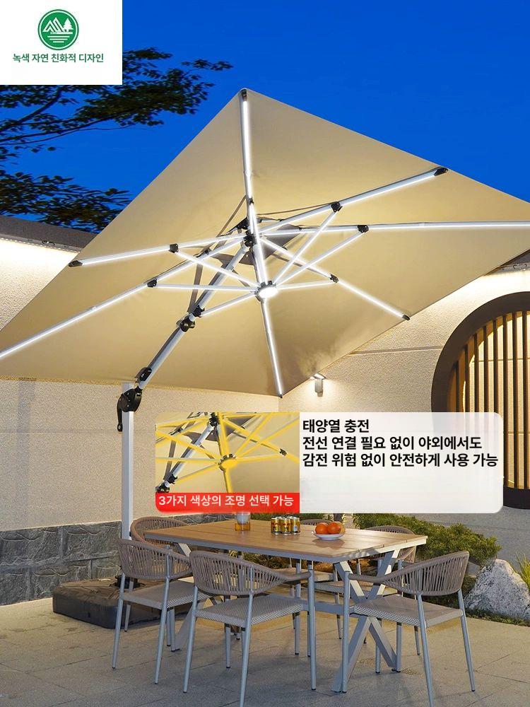 낚시 파라솔 대형 그늘막 우산 어닝 차양막 사각 휴대용 카페 낚시용 감성 비치 테라스 - 상세 이미지 2